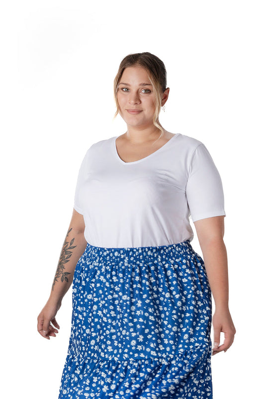 Büyük Beden Kısa Kol Basic T-shirt 12481903